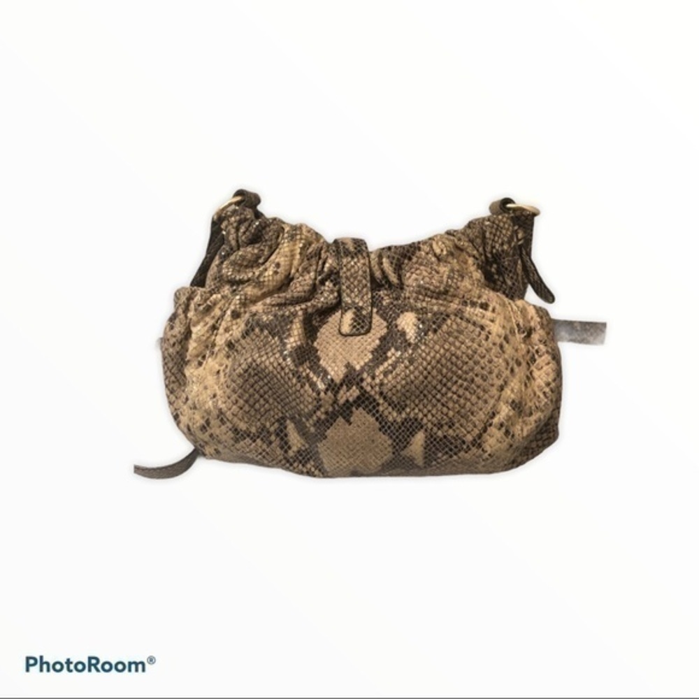 Michael kors python embossed leather messenger bag - image 3